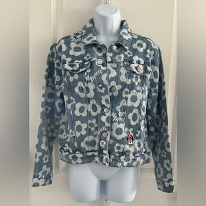 Disney Minnie Mouse Floral Classic Denim Jacket.
Size XS.
